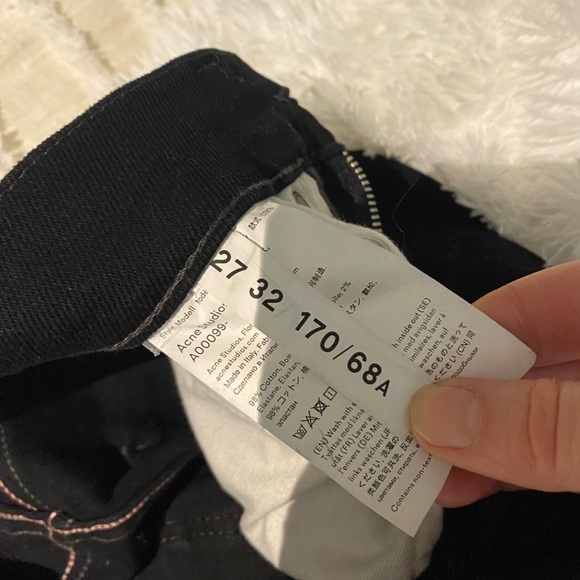 Acne Studios Black Bla Konst 1994 high waisted Jeans - Picture 7 of 9